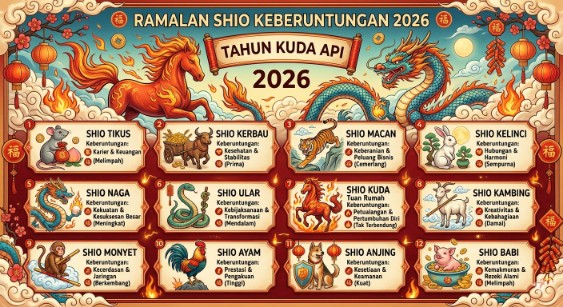 Ramalan Shio Beruntung Hari Rabu, 29 April