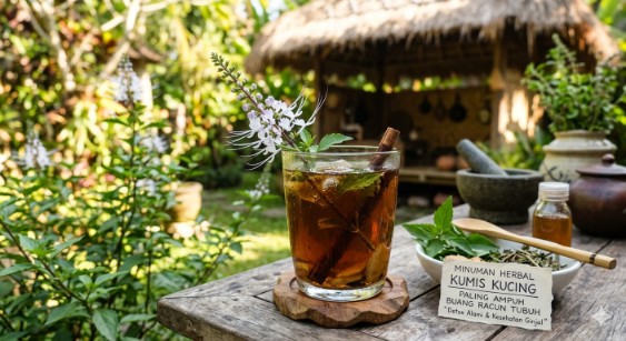 Minuman Herbal Kumis Kucing Paling Ampuh Buang Racun Tubuh